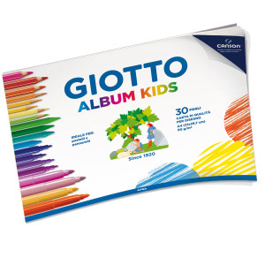 ALBUM KIDS 5+ F.TO A4 90GR 30FG GIOTTO COD. 580200 CONFEZIONE DA 5