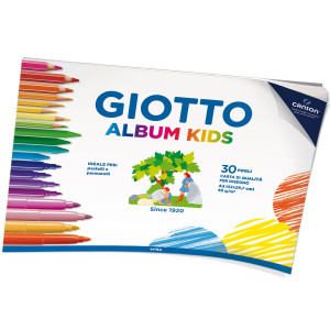 ALBUM LITTLE KIDS 2+ F.TO A3 90GR 30FG GIOTTO COD. 580300