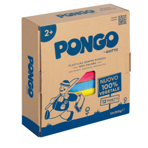 12 PANETTI PASTA PONGO 350GR COLORI ASSORTITI GIOTTO COD. F603600