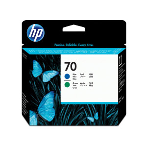 TESTINA DI STAMPA HP 70 AZZURRO E VERDE COD. C9408A