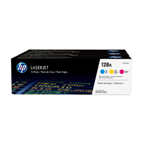 SCATOLA MULTIPACK 3 TONER COLORI CIANO/MAG/GIALLO HP LASERJET NR.128A COD. CF371AM