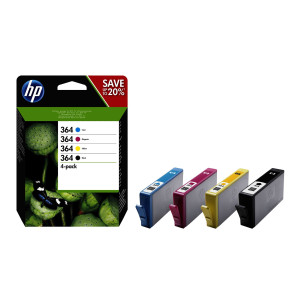 HP 364 CMYK INK CARTRIDGE COMBO 4-PACK COD. N9J73AE