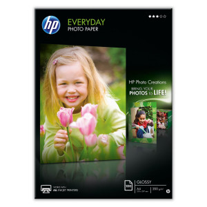 RISMA 100 FG CARTA FOTOGRAFICA HP EVERYDAY PHOTO PAPER LUCIDA A4 200G COD. Q2510A