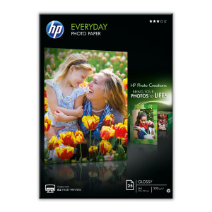 RISMA 25 FG CARTA FOTOGR. HP EVERYDAY PHOTO PAPER SEMI LUCIDA A4 200GR COD. Q5451A