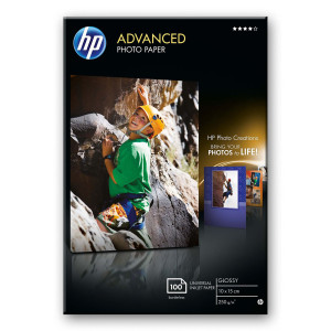 RISMA 25 FG CARTA HP ADVANCED GLOSSY PHOTO PAPER 250 G/M2-10 X 15 CM BORDERLESS COD. Q8691A