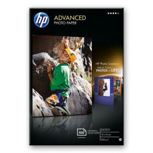 RISMA 100 FG CARTA HP ADVANCED GLOSSY PHOTO PAPER 250 G/M2-10 X 15 CM BORDERLESS COD. Q8692A