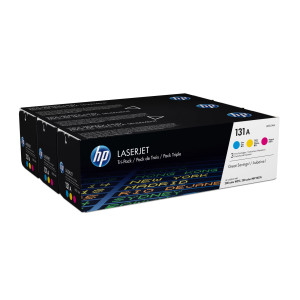 CONFEZIONE DI 3 TONER COLOR HP 131A CIANO/GIALLO/MAGENTA COD. U0SL1AM