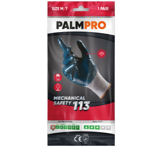 COPPIA GUANTI MECHANICAL SAFETY PALMPRO 113 TG. XXL AMB. OLEOSI ICOGUANTI COD. NNTQ113/XXL(10)