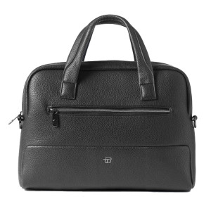 BORSA C/MANICI SLIM GATE TRENDED ECOPELLE DIM.41X30X15CM NERO INTEMPO COD. 9216GAT34