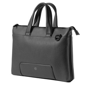 BORSA C/MANICI ESPANDIBILE GATE TRENDED ECOPELLE DIM.41X30X7CM NERO INTEMPO COD. 9234GAT34