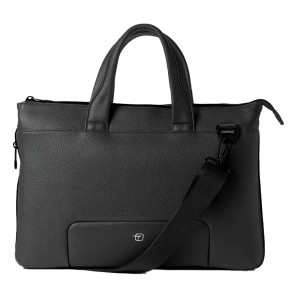 BORSA C/MANICI ESPANDIBILE GATE TRENDED ECOPELLE DIM.41X30X7CM NERO INTEMPO COD. 9234GAT34