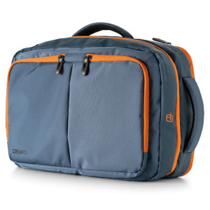 BORSA ZAINABILE BI-BAG BLACKOUT DIM. 44X28X18CM BLU-ARANCIO 9235BO3123 INTEMPO COD. 9235BO3123