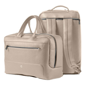 BI-BAG GATE TRENDED ECOPELLE DIM. 42X28X14CM GHIACCIO INTEMPO COD. 9235GAT21