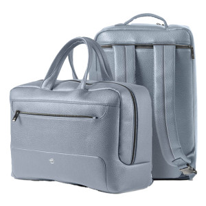 BI-BAG GATE TRENDED ECOPELLE DIM. 42X28X14CM AZZURRO INTEMPO COD. 9235GAT31
