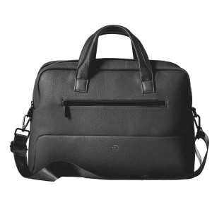 BORSA C/MANICI GATE TRENDED ECOPELLE DIM. 41X30X15CM NERO INTEMPO COD. 9236GAT34