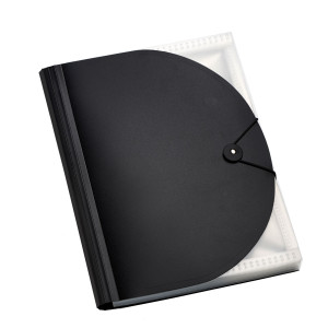 PORTADOCUMENTI A SOFFIETTO IN PP NERO A4 13 TASCHE PLASTIDEA COD. 7041NE