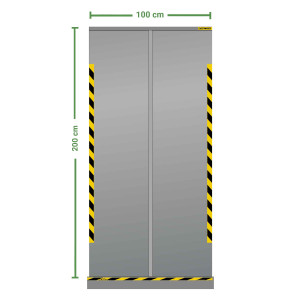 DIVISORIO ROLL UP TRASPARENTE 100X200CM JALEMA