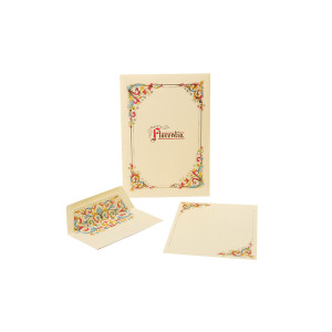 TASCHETTA 10 FOGLI LETTERA 210X297MM CON BUSTA LINEA FLORENTIA KARTOS COD. OD01120100