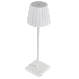 LAMPADA DA TAVOLO A LED IN ALLUMINIO E PMMA BIANCO COD. L1776619