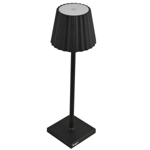 LAMPADA DA TAVOLO A LED IN ALLUMINIO E PMMA NERO COD. L1776620