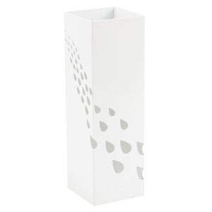 PORTAOMBRELLI IN METALLO VERNICIATO FANTASIA GOCCE BIANCO COD. P1817233