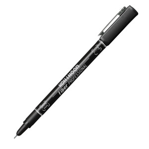 FINELINER PROFESSIONAL FIBER NERO 0,05MM KOHINOOR COD. DH21005 CONFEZIONE DA 10