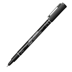 FINELINER PROFESSIONAL FIBER NERO 0,1MM COD. DH2101 CONFEZIONE DA 10