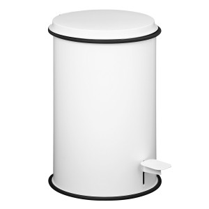 PATTUMIERA IN ACCIAIO INOX VERNICIATO BIANCO 5LT LAMINART COD. 500/B