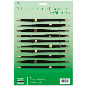 CARTELLA 10 STILOFORI ART.1052 IN PLASTICA LEBEZ COD. 1052