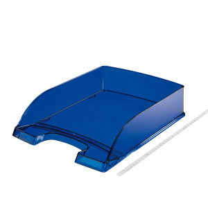 VASCHETTA PORTACORRISPONDENZA STANDARD PLUS BLU TRASP. LEITZ COD. 52260039 CONFEZIONE DA 5