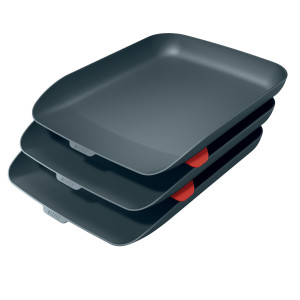 KIT TRIPLA VASCHETTA PORTACORRISPONDENZA GRIGIO COSY LEITZ COD. 53582089