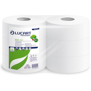 CARTA IGIENICA MAXI JUMBO D25,5CM - 360MT ECO LUCART COD. 812173P CONFEZIONE DA 6