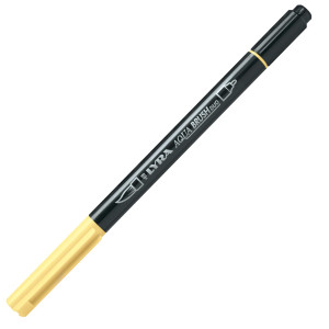 PENNARELLO A 2 PUNTE AQUA BRUSH DUO GIALLO CHIARO LYRA COD. L6520002 CONFEZIONE DA 10