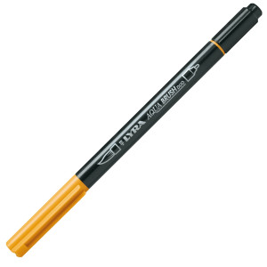 PENNARELLO A 2 PUNTE AQUA BRUSH DUO GIALLO DI CADMIO SCURO LYRA COD. L6520008 CONFEZIONE DA 10