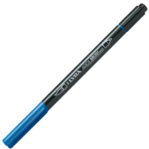 PENNARELLO A 2 PUNTE AQUA BRUSH DUO BLU DI PRUSSIA LYRA COD. L6520051 CONFEZIONE DA 10