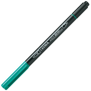 PENNARELLO A 2 PUNTE AQUA BRUSH DUO VERDE NOTTE LYRA COD. L6520055 CONFEZIONE DA 10