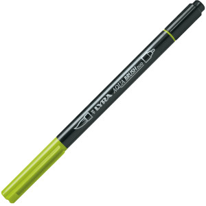 PENNARELLO A 2 PUNTE AQUA BRUSH DUO STILL DE GRAIN GIALLO LYRA COD. L6520070 CONFEZIONE DA 10