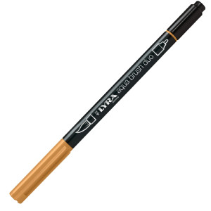 PENNARELLO A 2 PUNTE AQUA BRUSH DUO OCRA BRUNA LYRA L6520082 COD. L6520082 CONFEZIONE DA 10