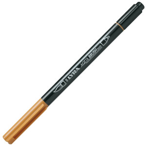 PENNARELLO A 2 PUNTE AQUA BRUSH DUO OCRA D'ORO LYRA COD. L6520083 CONFEZIONE DA 10