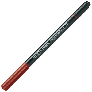 PENNARELLO A 2 PUNTE AQUA BRUSH DUO ROSSO VENEZIA LYRA COD. L6520090 CONFEZIONE DA 10