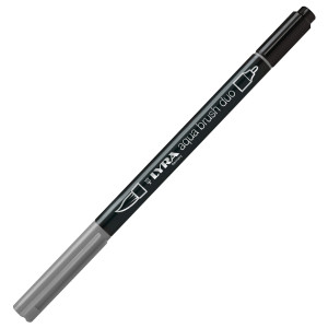 PENNARELLO A 2 PUNTE AQUA BRUSH DUO GRIGIO CHIARO FREDDO LYRA L6520095 COD. L6520095 CONFEZIONE DA 10