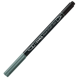 PENNARELLO A 2 PUNTE AQUA BRUSH DUO GRIGIO MEDIO FREDDO LYRA L6520097 COD. L6520097 CONFEZIONE DA 10