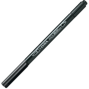 PENNARELLO A 2 PUNTE AQUA BRUSH DUO NERO LYRA COD. L6520099 CONFEZIONE DA 10