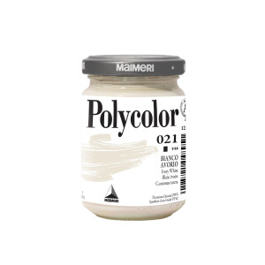 COLORE VINILICO POLYCOLOR VASETTO 140 ML BIANCO AVORIO MAIMERI COD. M1220021