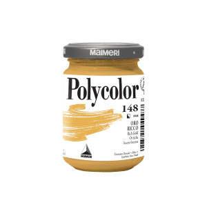 COLORE VINILICO POLYCOLOR VASETTO 140 ML ORO RICCO MAIMERI COD. M1220148