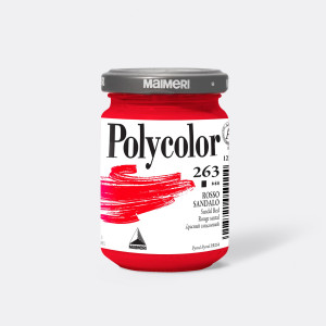 COLORE VINILICO POLYCOLOR VASETTO 140 ML ROSSO SANDALO MAIMERI COD. M1220263