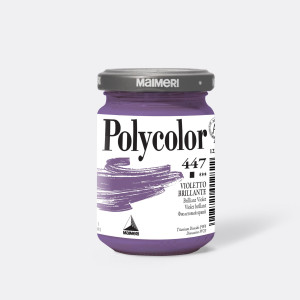 COLORE VINILICO POLYCOLOR VASETTO 140 ML VIOLETTO BRILLANTE MAIMERI COD. M1220447