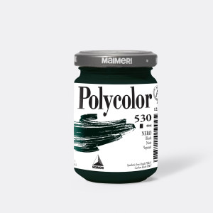 COLORE VINILICO POLYCOLOR VASETTO 140 ML NERO MAIMERI COD. M1220530