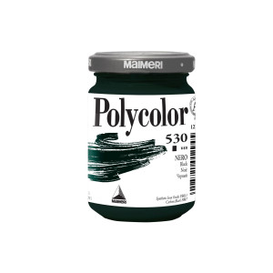 COLORE VINILICO POLYCOLOR VASETTO 140 ML NERO MAIMERI COD. M1220530