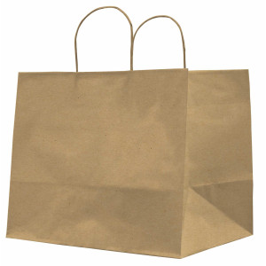 25 SHOPPERS CARTA BIOKRAFT 32X20X33CM NEUTRO CORDINO AVANA COD. 072994